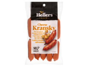 Hellers Cheese Kransky (450g)