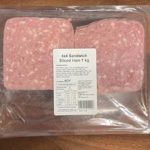 All: Hellers Sandwich Ham Sliced 4x4 (1kg)