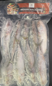 All: Indian Mackerel Whole Fish (Frozen) - 1kg