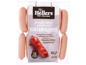 Sausages Smallgoods: Hellers BBQ Precooked Sausages - 20pc
