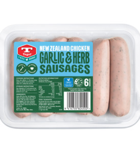 Tegel Garlic and Herb Breakfast Sausages -1kg