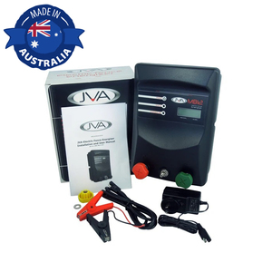 Products: JVA MB12 Electric Fence Energizer + 100W Solar Kit - Chicken Coops and Tractors Australia
