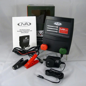 Products: JVA MB4.5 Electric Fence Energiser with 50W Solar Kit - Chicken Coops and Tractors Australia