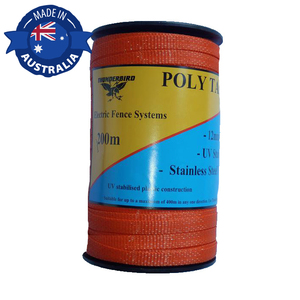 Products: Thunderbird 200m x 12mm Orange Hot Tape Electric Fence