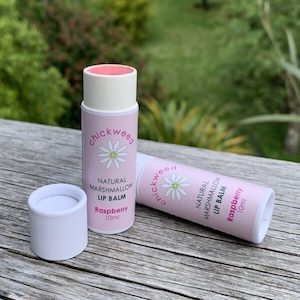 Products: Natural Marshmallow Root Raspberry Lip Balm - Chickweed