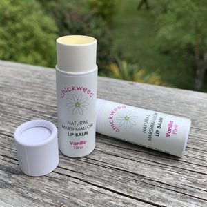 Products: Natural Marshmallow Root Vanilla Lip Balm - Chickweed