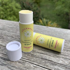 Natural Marshmallow Root Pineapple Lip Balm - Chickweed
