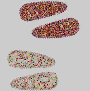 Accessories: Confetti Glitter Snap Hairclips Sprinkles