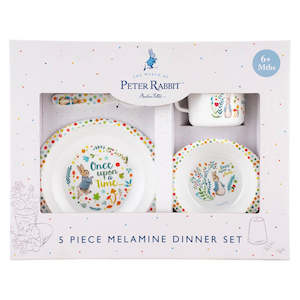 5pc Dinner Set: Classic Peter Rabbit