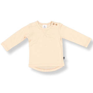 Baby Boy 1: LFOH Merino Wyatt Longsleeve Top - Wheat Marle
