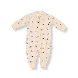 Baby Boy 1: LFOH Merino Remy All-in-One - Wheat Marle Fruit'n'Veg