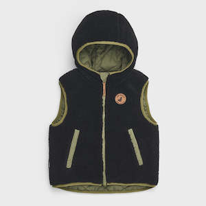 Reversible Yeti Vest - Fern / Black