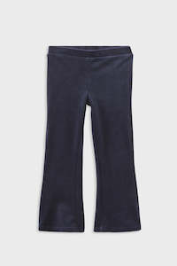 Child Girl 1: Navy Velour Flares