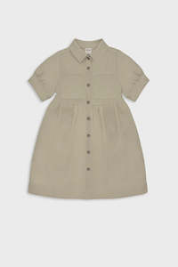 Child Girl 1: Ecru Puff Sleeve Dress
