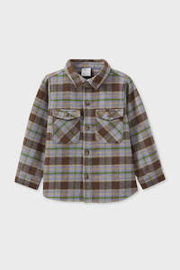 Child Boy 1: Earth Check Overshirt