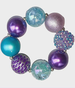 Jewellery: Mermaid  Bubblegum Bella Bracelet 20mm NZ Made