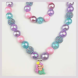 Jewellery: Little Mermaid  Bubblegum Bella Bracelet 16mm NZ Made