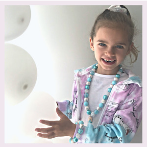 Jewellery: Ice Princess Bubblegum Bella Necklace 16mm NZ Made