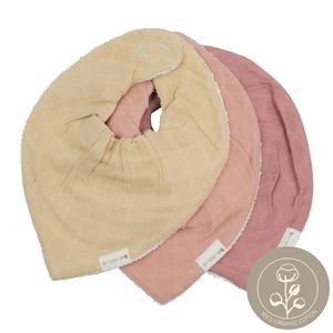 Feed: Fabelab Organic Cotton Bandana Bib 3 pk