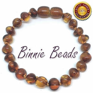 Care: 100% Amber Baby Bracelet Binnie Beads