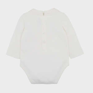 Christening Baptism: Bebe Crown Bodysuit Long Sleeve White