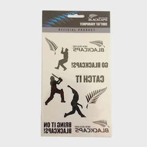 Black Caps Temporary Tattoos