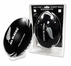 Gifts Kiwiana: All Blacks 8" Ball & Kicking Tee