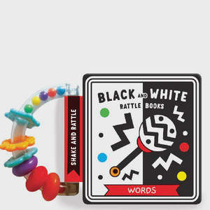 Read: Black and White Word Rattle Book