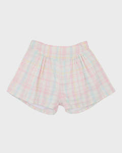 Baby Girl 1: Madelyn Checked Shorts