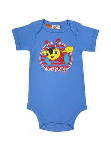 Baby Neutral 1: Buzzy Bee Blue Bodysuit