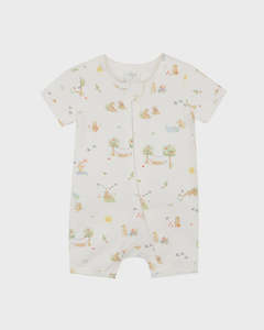 Bear Organic Short Sleeve Romper