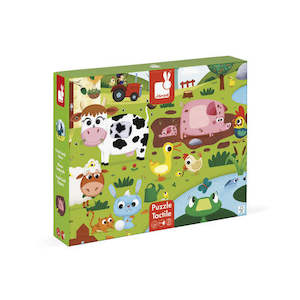 Janod Tactile Farm Animals Puzzle