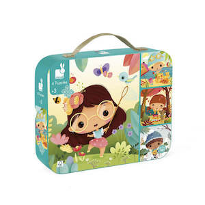 Janod: Janod 4 Seasons Puzzle (4 puzzles, 6-9-12-16pcs)