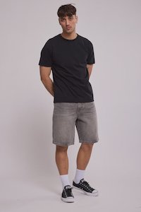 Mens Shorts: Steezy Short - Black Top Grey