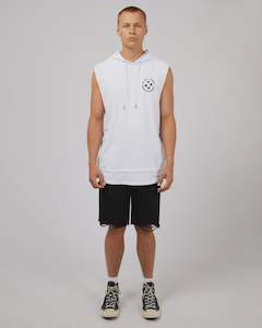 Mens Singlets: Never Dies Muscle Singlet - White