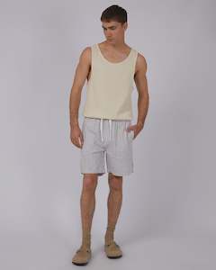 Mens Singlets: Bruno Singlet - Beige