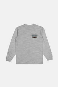 Regal L/S Top - Heather Grey/Navy/Brown