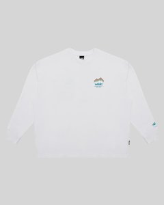 Mens Tops: Departure Long Sleeve Tee - White