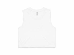 As Colour: Crop Tank - White