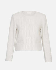 Womens Jackets: Nadialine Jacket - White Melange