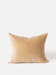 Citta: Velvet Cushion Cover in Butter