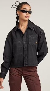 G Star: Cropped Shirt L/S WMN - Worn In Night Time Sky