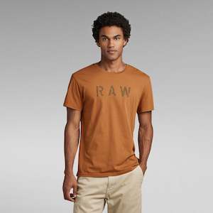 G Star: Compact Jersey I O Raw R Tee- Chipmunk
