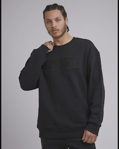 St Goliath: SG Badge Crew Sweatshirt - Washed Black