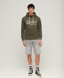 Superdry: Classic VL Heritage Hoodie - Khaki Marle