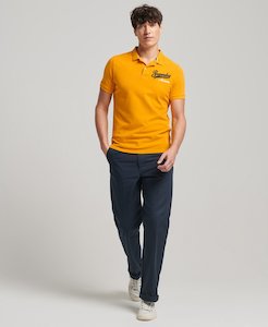 Superdry: Applique Classic Fit Polo - Utah Gold