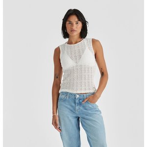 Wrangler: 90s Lacie Tank - Vintage White