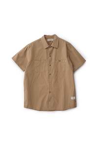 Mens Shirts: Work S/S Shirt - Khaki