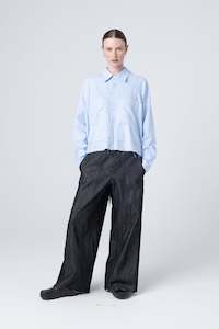 Perfect Day Crop Shirt - Cornflower