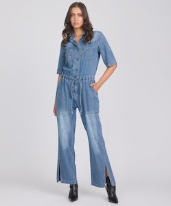 One Teaspoon: Veronica Denim Jumpsuit - Westland Blue